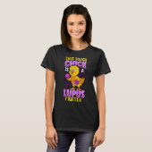 Lupus Disease Awareness Tough Chick T-shirt (Voorkant volledig)