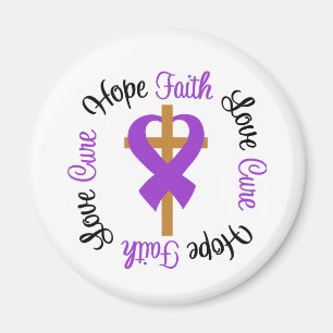 Lupus Faith Hope Love Cross Magneet