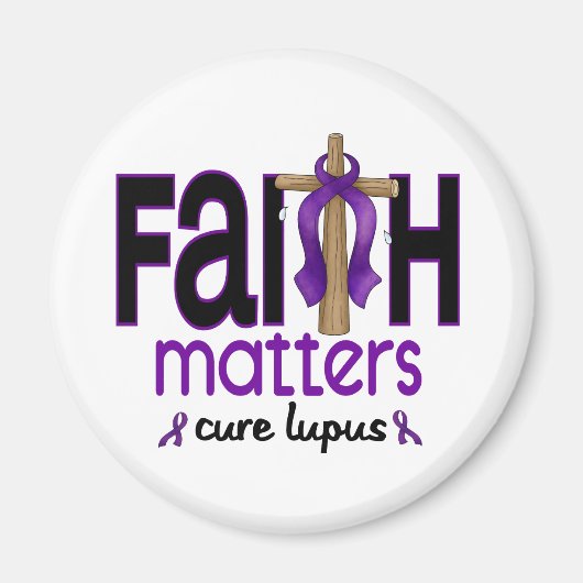 Lupus Faith Matters Cross 1 Magneet (Voorkant)