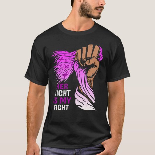lupus her fight is my fight  lupus awareness t-shirt (Voorkant)