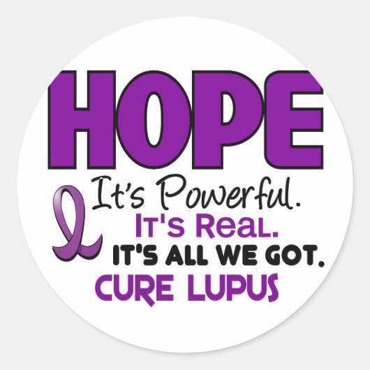Lupus HOPE 1 Ronde Sticker (Voorkant)
