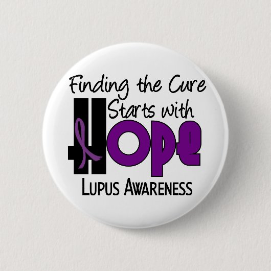 Lupus HOPE 4 Ronde Button 5,7 Cm (Voorkant)