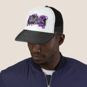 Lupus Hope Garden Ribbon Trucker Pet (In situ)