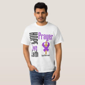 Lupus Hope Love Faith Prayer Cross T-shirt (Voorkant volledig)