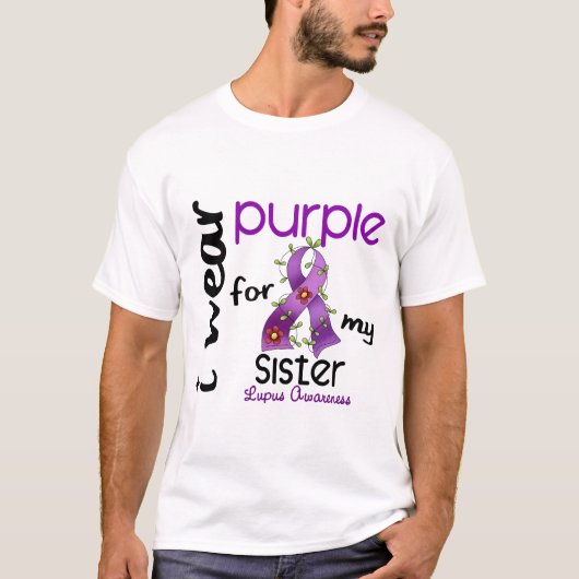 Lupus ik DRAAG PAARS VOOR MIJN ZUS 43 T-shirt (Voorkant)