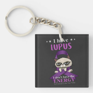 Lupus Krijger Grumpy Cat Sleutelhanger | Grappige