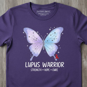 Lupus Krijger Paarse Vlinder T-shirt