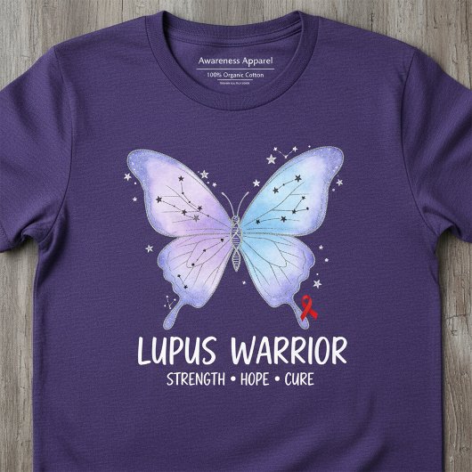 Lupus Krijger Paarse Vlinder T-shirt