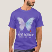 Lupus Krijger Paarse Vlinder T-shirt (Voorkant)