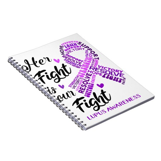 Lupus Lupus Bewustmaking Haar strijd is onze strij Notitieboek (Rechterzijde)
