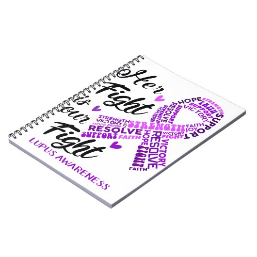 Lupus Lupus Bewustmaking Haar strijd is onze strij Notitieboek (Linkerzijde)