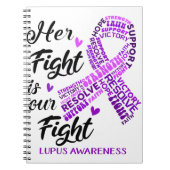 Lupus Lupus Bewustmaking Haar strijd is onze strij Notitieboek (Voorkant)