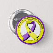 Lupus met Endometriose Awareness Hart Ronde Button 5,7 Cm (Voorkant /achterkant)