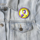 Lupus met Endometriose Awareness Hart Ronde Button 5,7 Cm (In situ)
