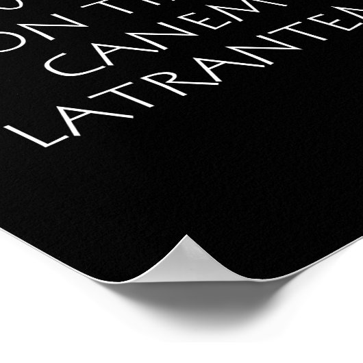 Lupus non timet canem latrantem poster (Hoek)