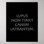 Lupus non timet canem latrantem poster (Voorkant)