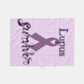 Lupus Overlevende Fleece Deken (Voorkant (Horizontaal))