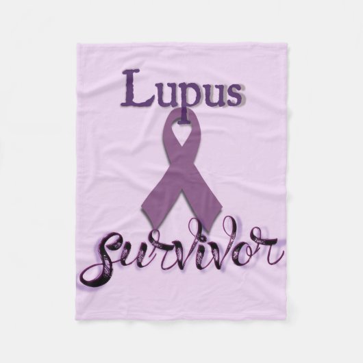 Lupus Overlevende Fleece Deken (Voorkant)