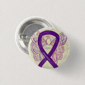 Lupus Paars Awareness Ribbon Angel Custom Art Pin Ronde Button 3,2 Cm (Voorkant /achterkant)