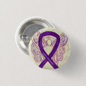 Lupus Paars Awareness Ribbon Angel Custom Art Pin Ronde Button 3,2 Cm (Voorkant /achterkant)