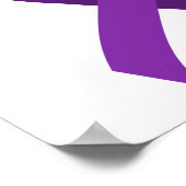 Lupus Paars lint 3 Poster (Hoek)