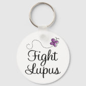 Lupus paarse vlinder sleutelhanger (Voorkant)
