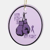 Lupus personaliseren Support Haar strijd is mijnen Keramisch Ornament (Links)