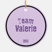 Lupus personaliseren Support Haar strijd is mijnen Keramisch Ornament (Achterkant)