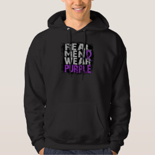 Lupus Real Mannen Draag Paars Hoodie