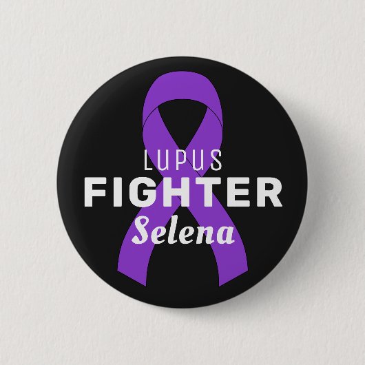 Lupus Ribbon Black Button (Voorkant)