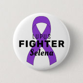Lupus Ribbon White Button (Voorkant)