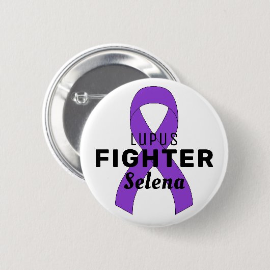 Lupus Ribbon White Button (Voorkant /achterkant)