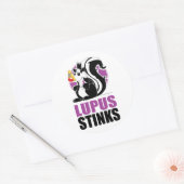 Lupus Stinks Ronde Sticker (Envelop)
