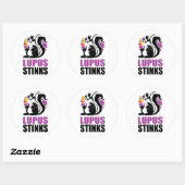 Lupus Stinks Ronde Sticker (Vel)