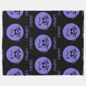 Lupus Sucks Fleece Deken (Voorkant (Horizontaal))