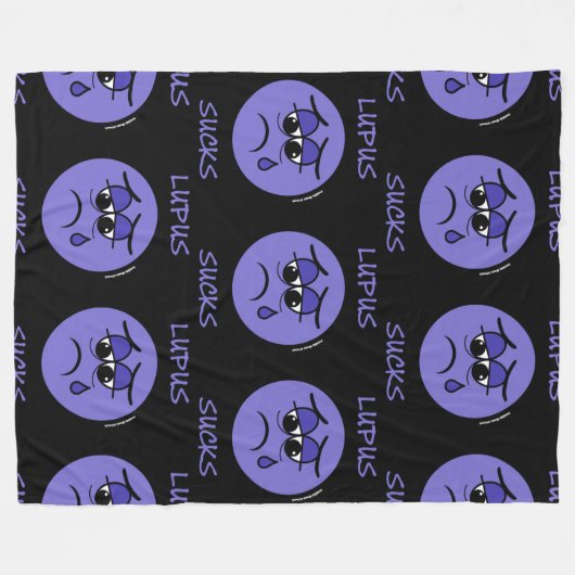 Lupus Sucks Fleece Deken (Voorkant (Horizontaal))