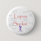 lupus_sucks ronde button 5,7 cm (Voorkant)