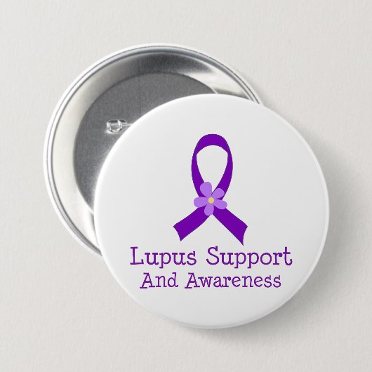 Lupus Support and Awareness Ronde Button 7,6 Cm (Voorkant /achterkant)