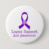 Lupus Support and Awareness Ronde Button 7,6 Cm (Voorkant)