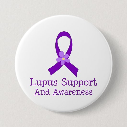 Lupus Support and Awareness Ronde Button 7,6 Cm (Voorkant)