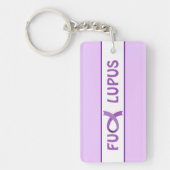 Lupus Support Paarse lint Sleutelhanger (Voorkant)