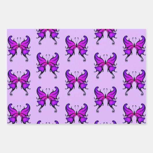 Lupus Support Wrapping Paper Gift Wrap Butterfly (Voorkant 3)