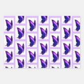 Lupus Support Wrapping Paper Gift Wrap Butterfly (Voorkant 2)