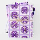 Lupus Support Wrapping Paper Gift Wrap Butterfly (In situ)