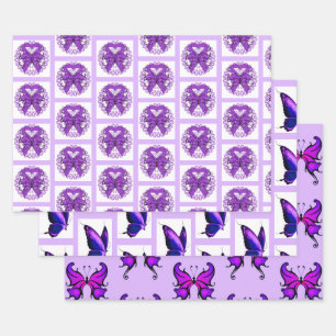 Lupus Support Wrapping Paper Gift Wrap Butterfly