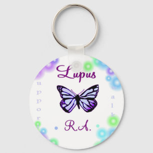 Lupus vlindervlieger sleutelhanger