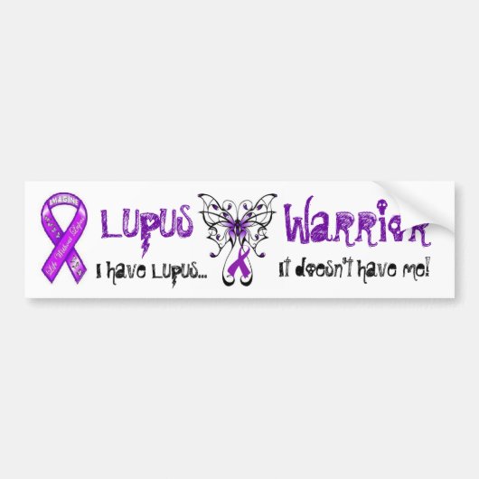 Lupus Warrior Bumpersticker (Voorkant)