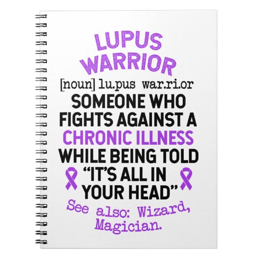 Lupus Warrior Definition Notitieboek (Voorkant)