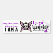 Lupus Warrior... geef nooit op. Bumpersticker (Voorkant)