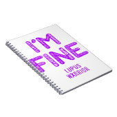 Lupus Warrior - IK BEN FINE Notitieboek (Rechterzijde)